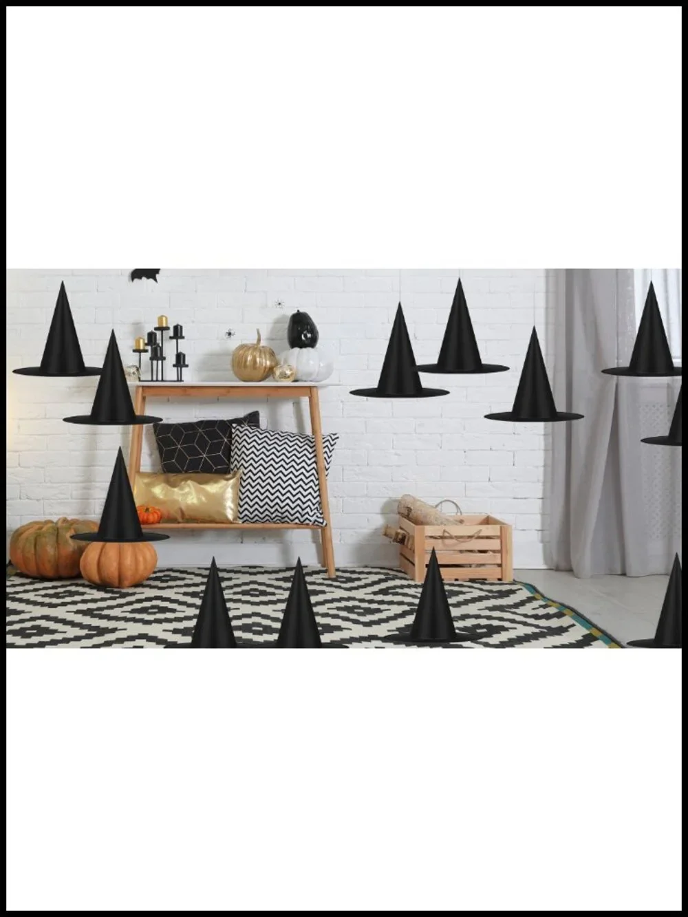 36 Pack Witch Hats Halloween Costume Accessories, Oxford Fabric Party Favors